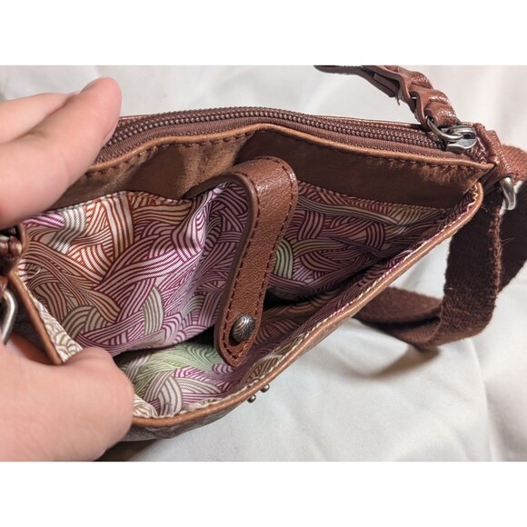 The Sak Pax Swing Pack, Blue Embroidery Crossbody Bag - Picture 5 of 10